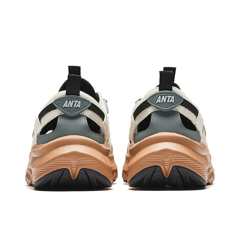 Anta Tan Ye Classic Versatile Sandals Wear-Resistant Lightweight Breathable Non-Slip Water Shoes Men's White Green Black 4