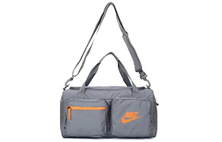 Nike İdman və Səyahət Çantası Unisex Boz/Narıncı