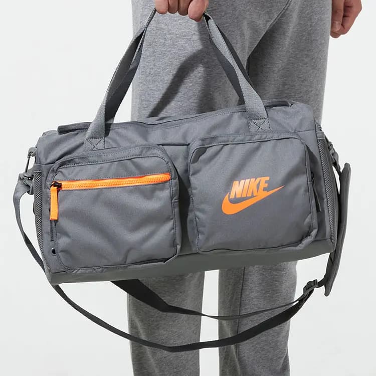 Nike İdman və Səyahət Çantası Unisex Boz/Narıncı 5