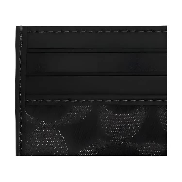 COACH 10 Slim Dəri Kart Saxlayıcı Kişi Gümüşü/Qara 4