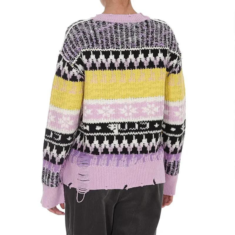 MSGM FW21 Loose Fit Sweater Women's Multicolor 4