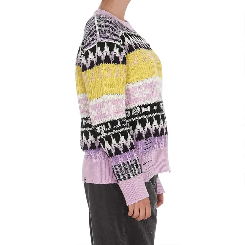 MSGM FW21 Loose Fit Sweater Women's Multicolor 6