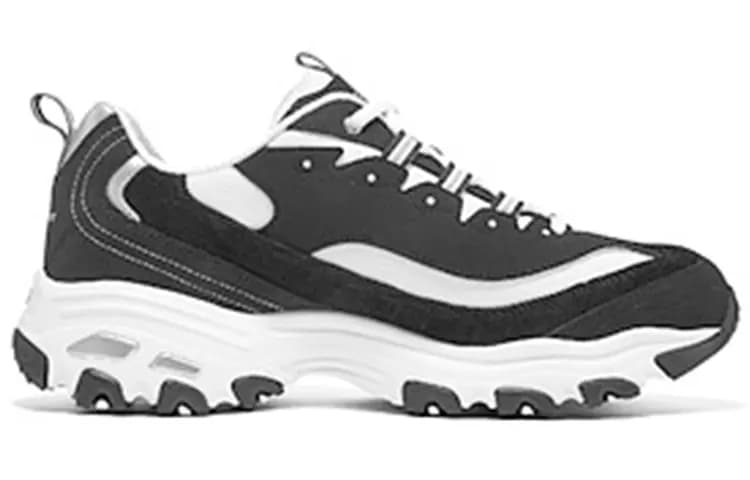 Skechers DLites 1.0 Qara/Ağ 2