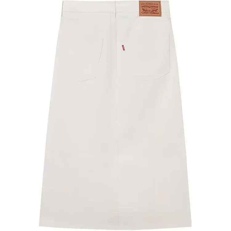 levi's Denim Maxi Ətək Qadın Ağ 2