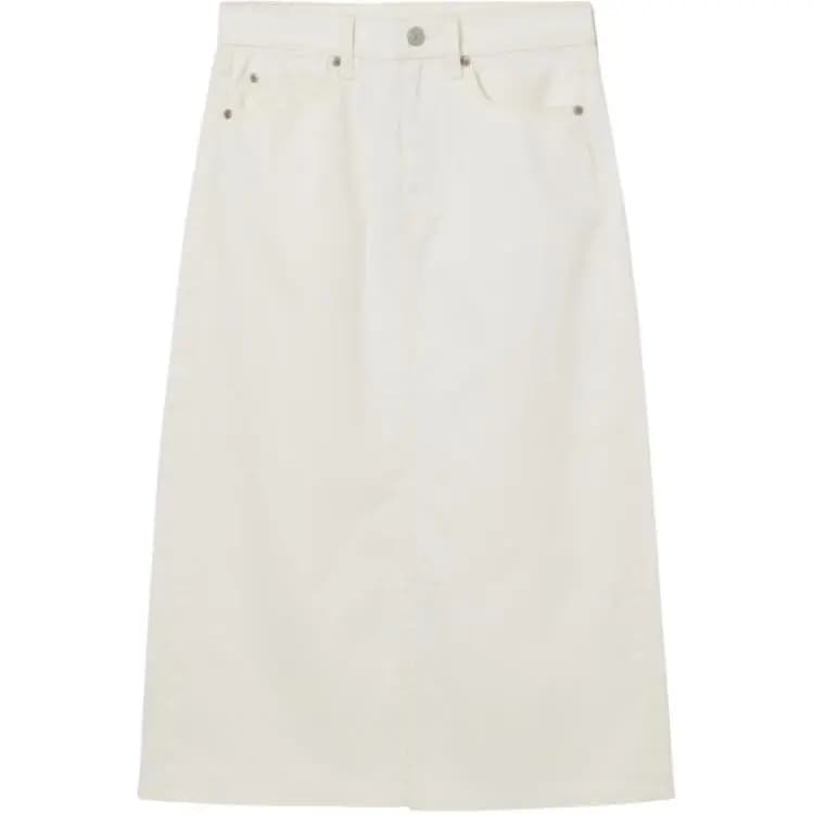 levi's Denim Maxi Ətək Qadın Ağ