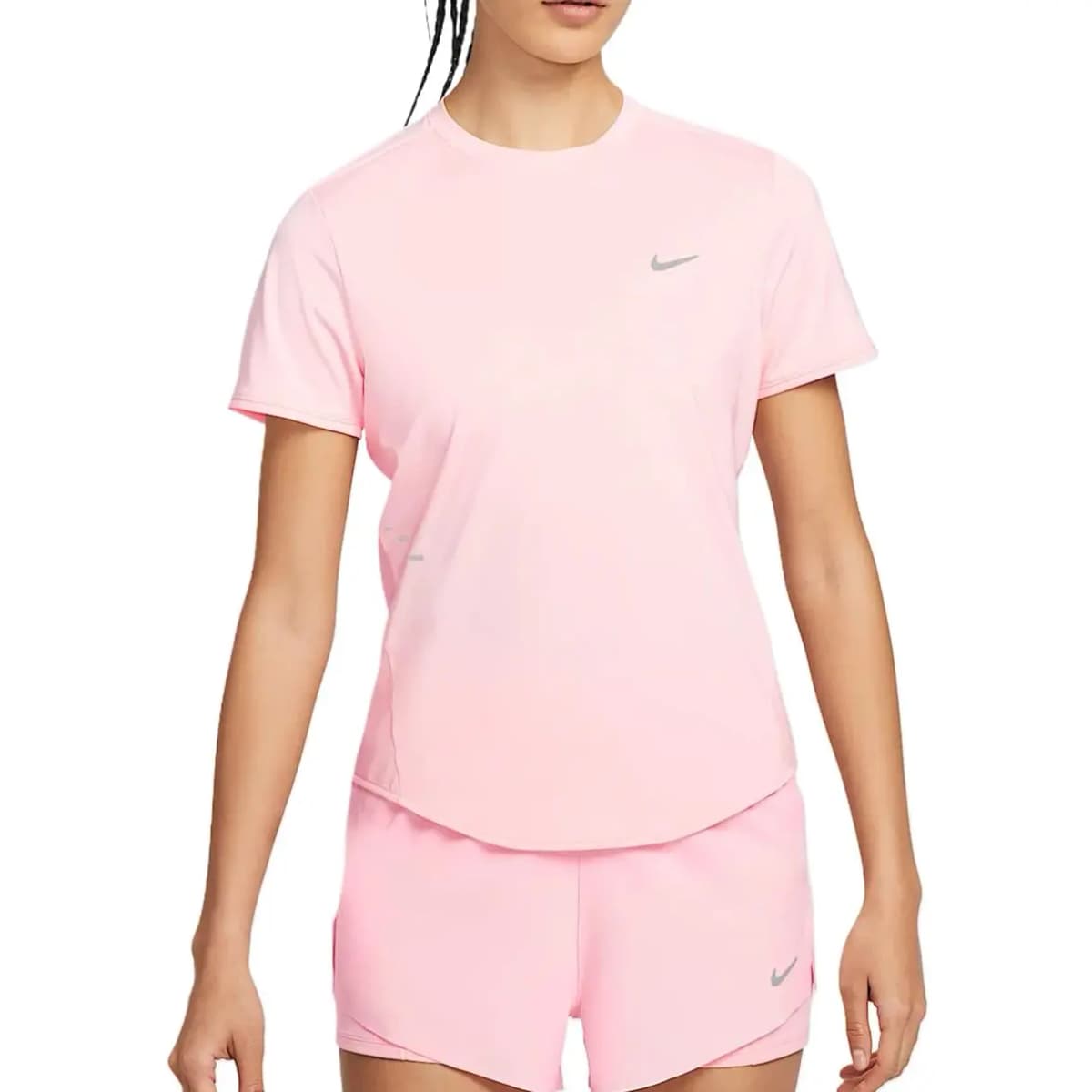 Nike Swoosh Qadın İdman Köynəyi Çəhrayı