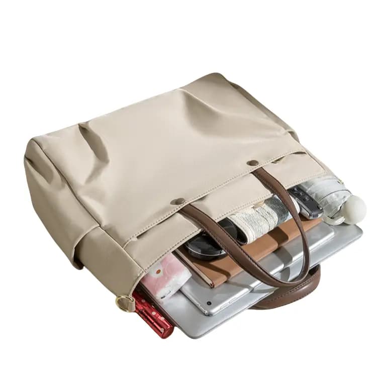 PAYOT Laptop Çantası Unisex Bej/Qara 4