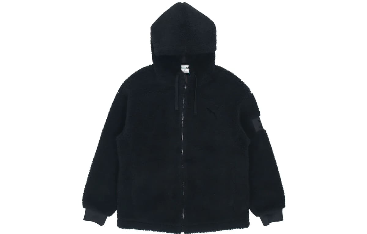 PUMA Casual Velvet Jackets Men Black