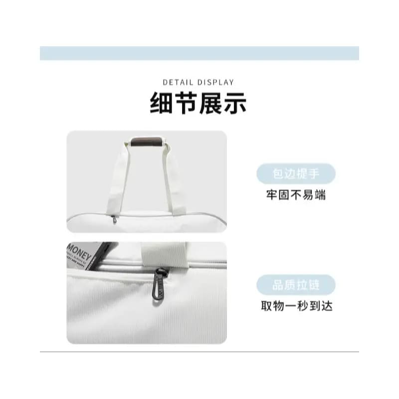 YONEX Stable Wear-Resistant Large Capacity Tennis Racket Bag Fabric Gym Bag Unisex White 4