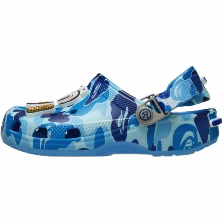 Crocs Classic Clog A Bathing Ape Abc Camo Blue Uşaq