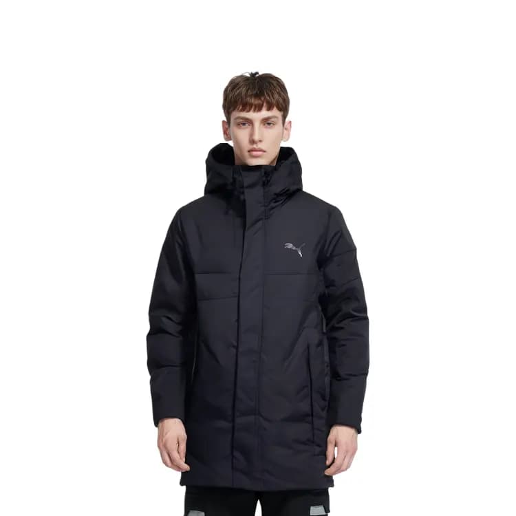 PUMA Hooded Down Jacket Kişi Qara 3