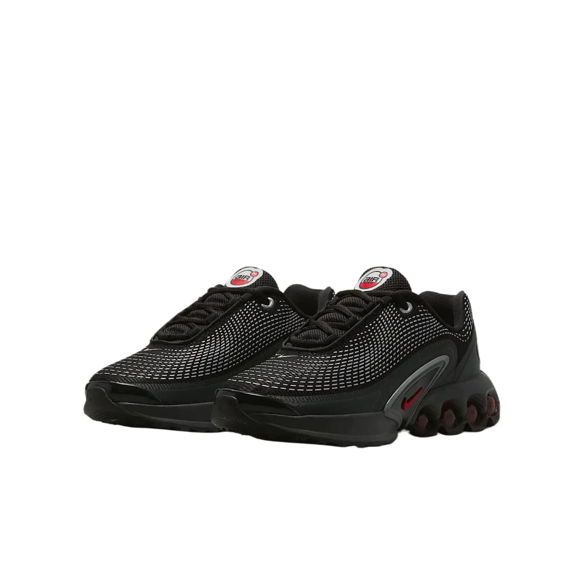 Nike Air Max Dn Uşaq İdman Ayaqqabısı Qara/Gümüşü/Qırmızı 4