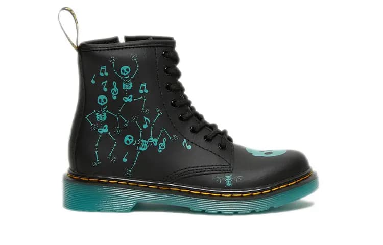 Dr.Martens 1460 Uşaq Çəkməsi Qara/Mavi 2