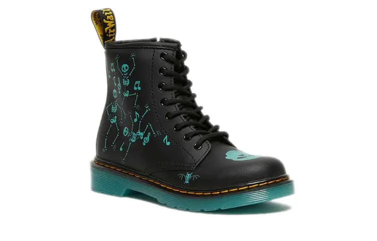 Dr.Martens 1460 Uşaq Çəkməsi Qara/Mavi 3