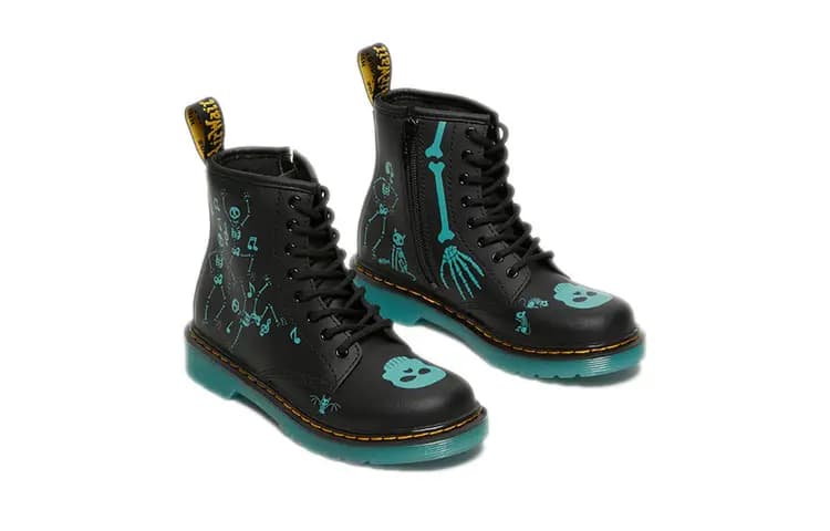 Dr.Martens 1460 Uşaq Çəkməsi Qara/Mavi 4