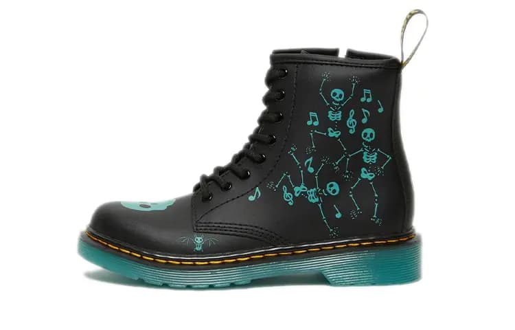 Dr.Martens 1460 Uşaq Çəkməsi Qara/Mavi