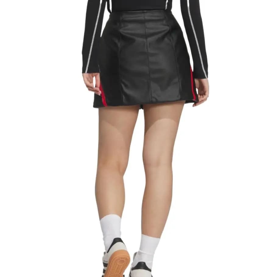 adidas originals SS25 Sports Lifestyle Qadın Dəri Ətəyi Qara 3