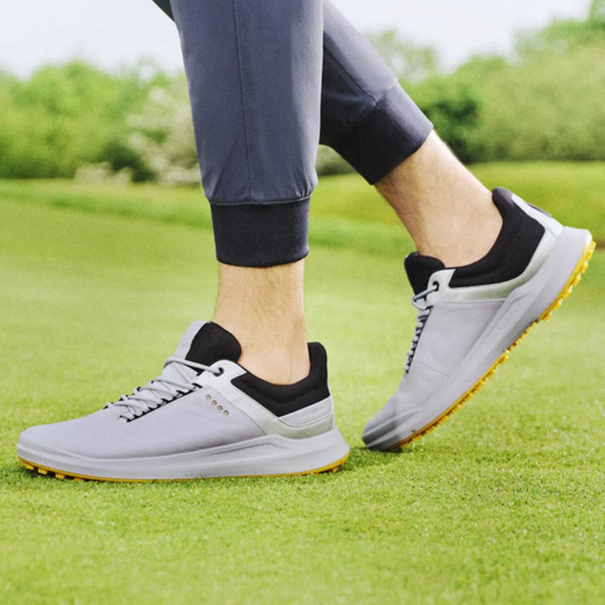 Ecco Low-Top Golf Shoes Men's Gray 6
