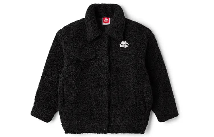 Kappa Insulated Teddy Fleece Open Front Cardigan Coat Winter Women's Christmas