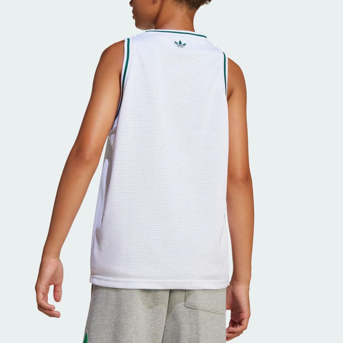 adidas Originals Tank Top Brand Logo Letter Classic Sports Sleeveless White Youth 3