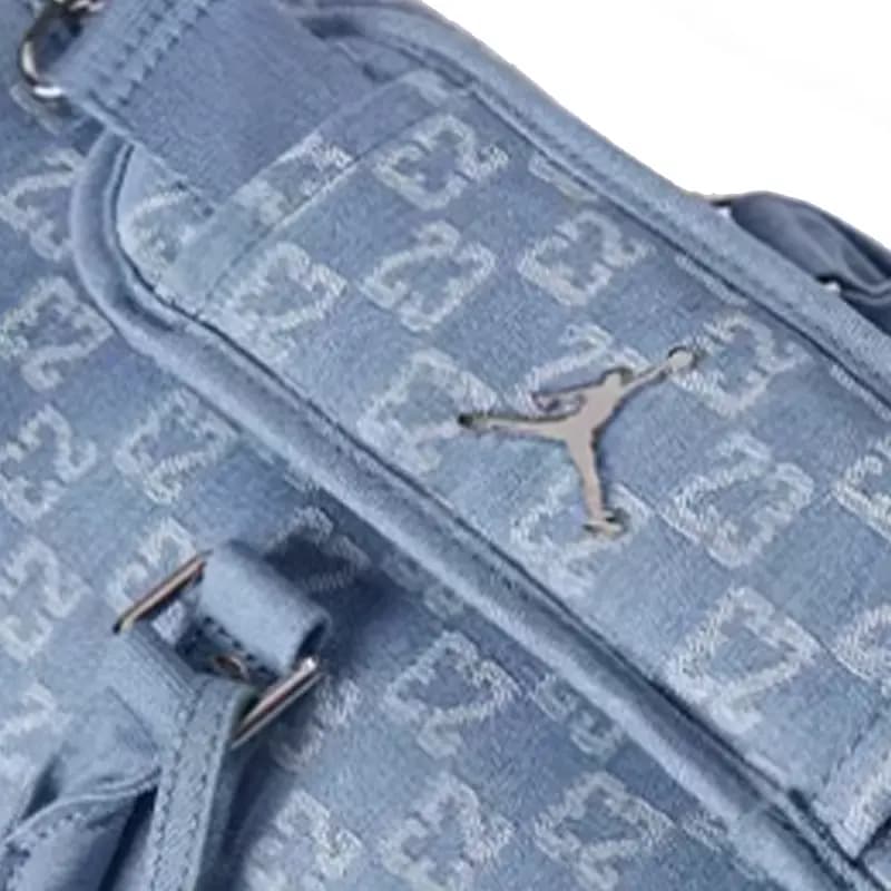 Jordan 25L Denim Səyahət Çantası Unisex Mavi 7