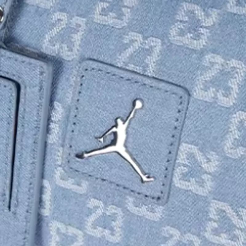 Jordan 25L Denim Səyahət Çantası Unisex Mavi 5