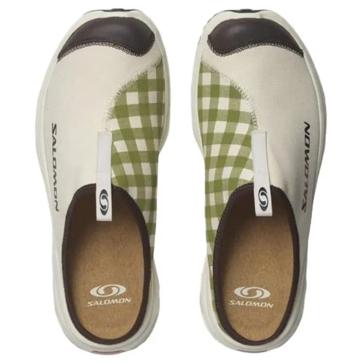 SALOMON RX Slide 3.0 Slip Resistant Closed Toe Slippers Unisex White Green 4