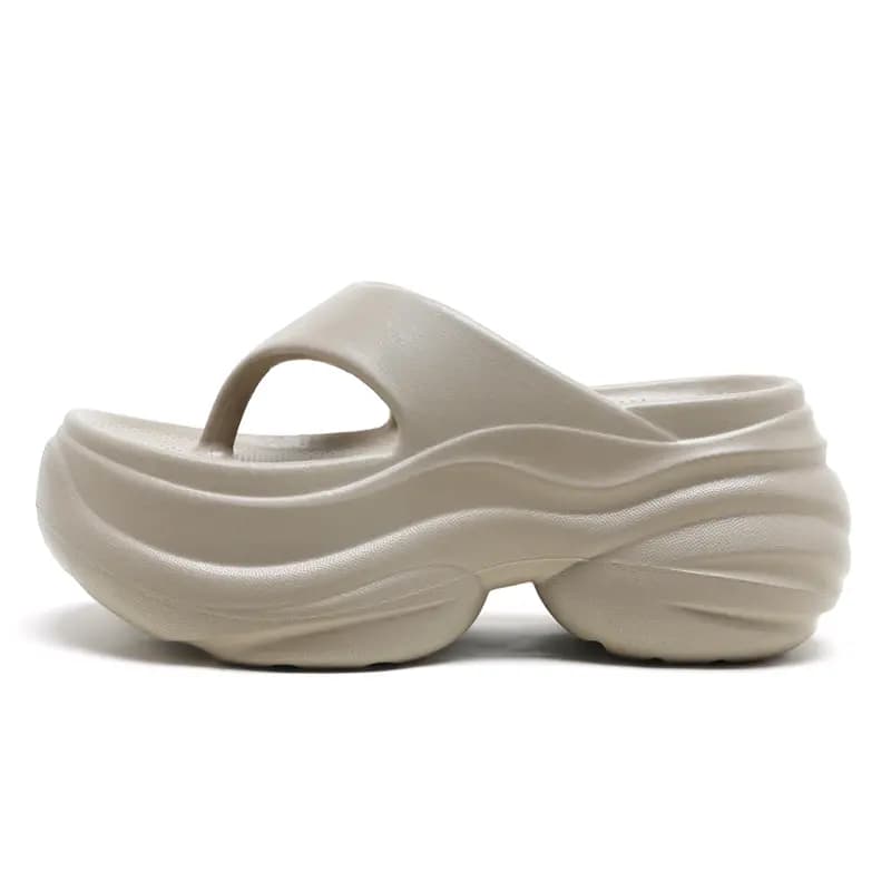 Jeep Fashion Versatile EVA Anti-Slip Flip Flops Women's Desert Brown