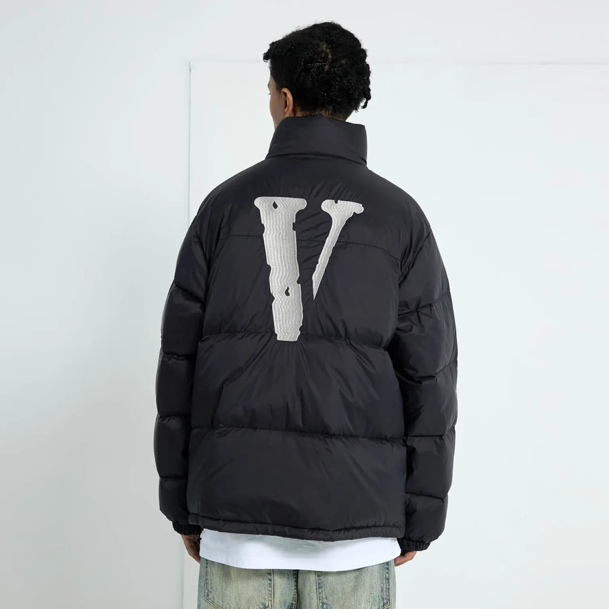 VLONE Unisex Pencək Qara/Gümüşü 4