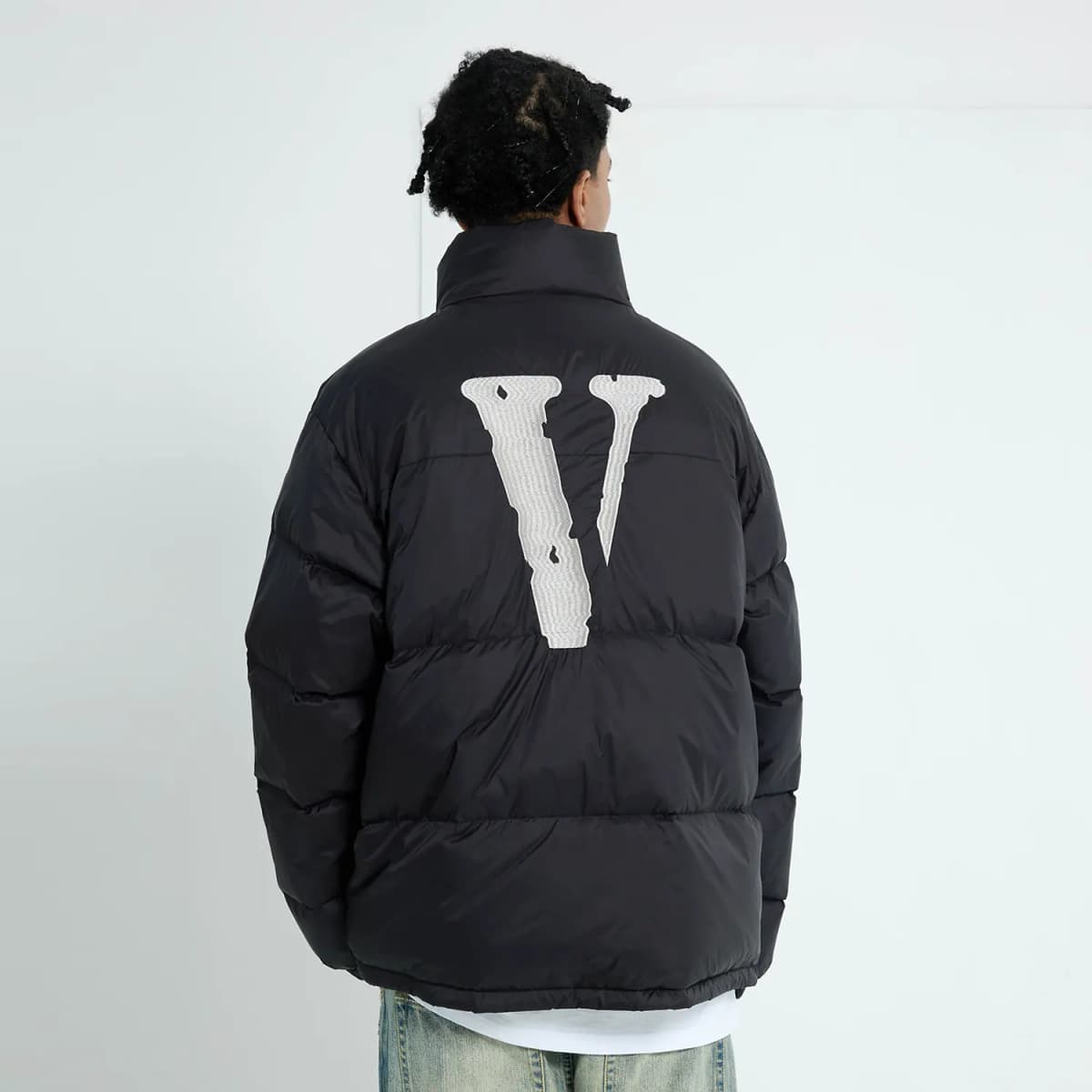 VLONE Unisex Pencək Qara/Gümüşü 8