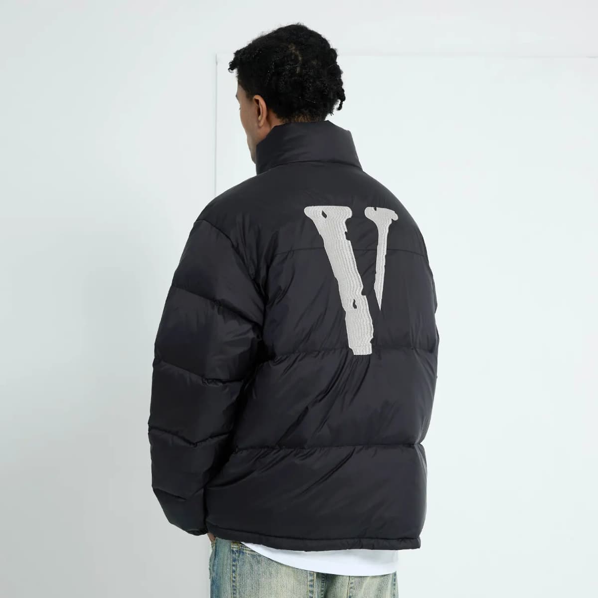 VLONE Unisex Pencək Qara/Gümüşü 6