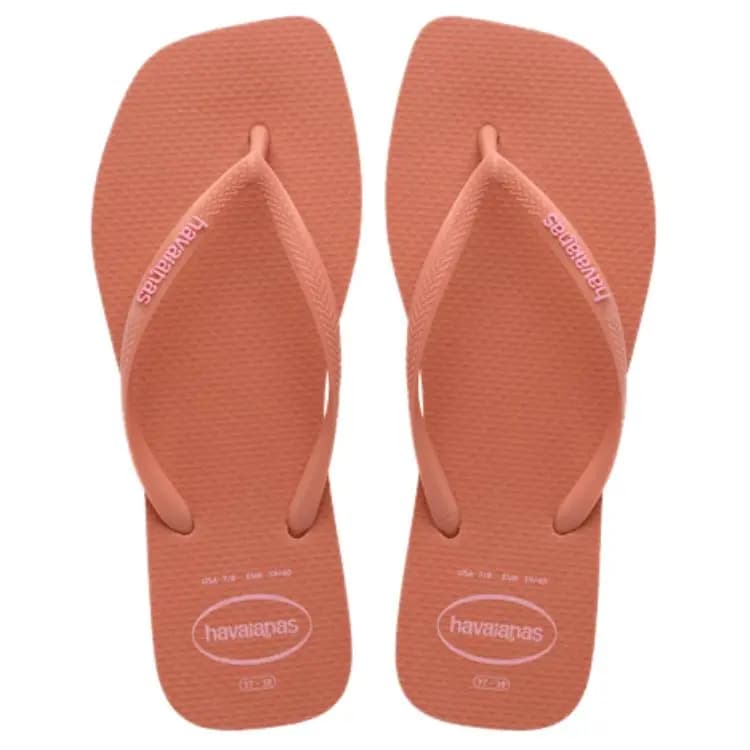 Havaianas Slim Square Logo Pop Up Qadın Şipeti Çəhrayı 4