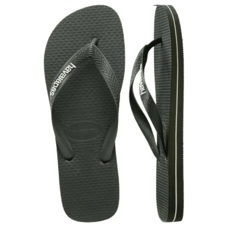 Havaianas Top Logo Filete Flip Flops Men's Olive Green 5