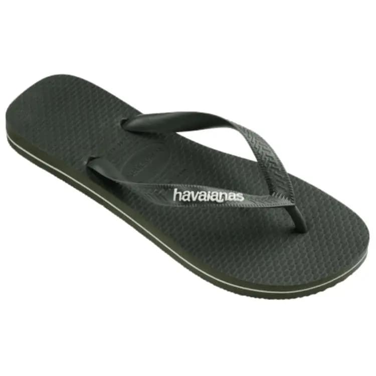 Havaianas Top Logo Filete Flip Flops Men's Olive Green 3