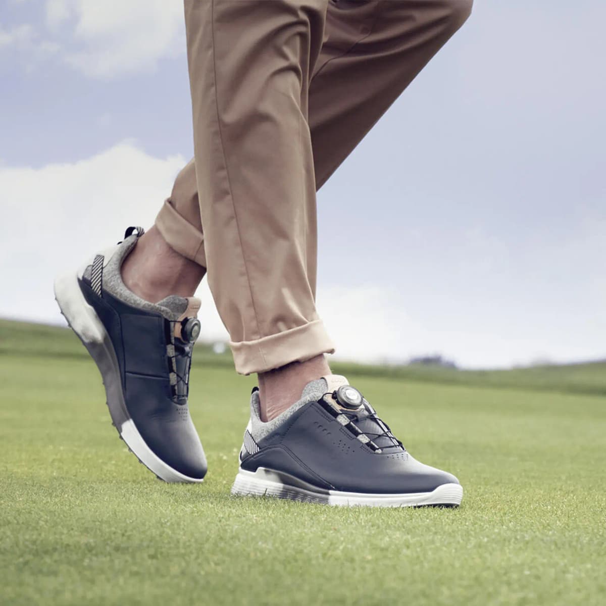 Ecco S-Three Low-Top Golf Shoes Men's Blue 6
