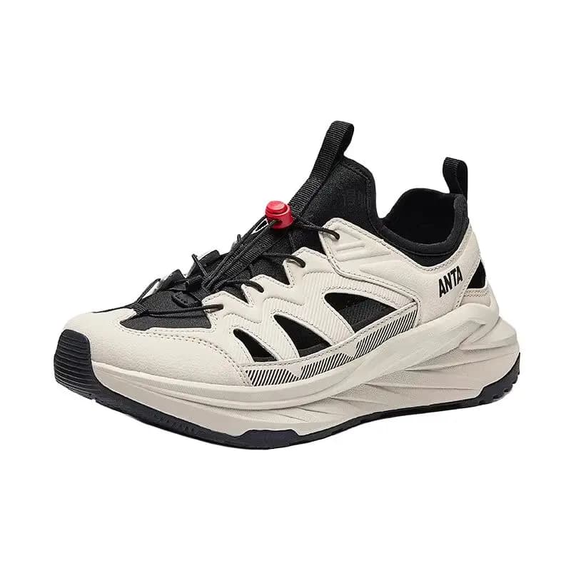 Anta Tanlin Comfort Trendy Wear-Resistant Cushioning River Tracing Shoes Men's Beige 2