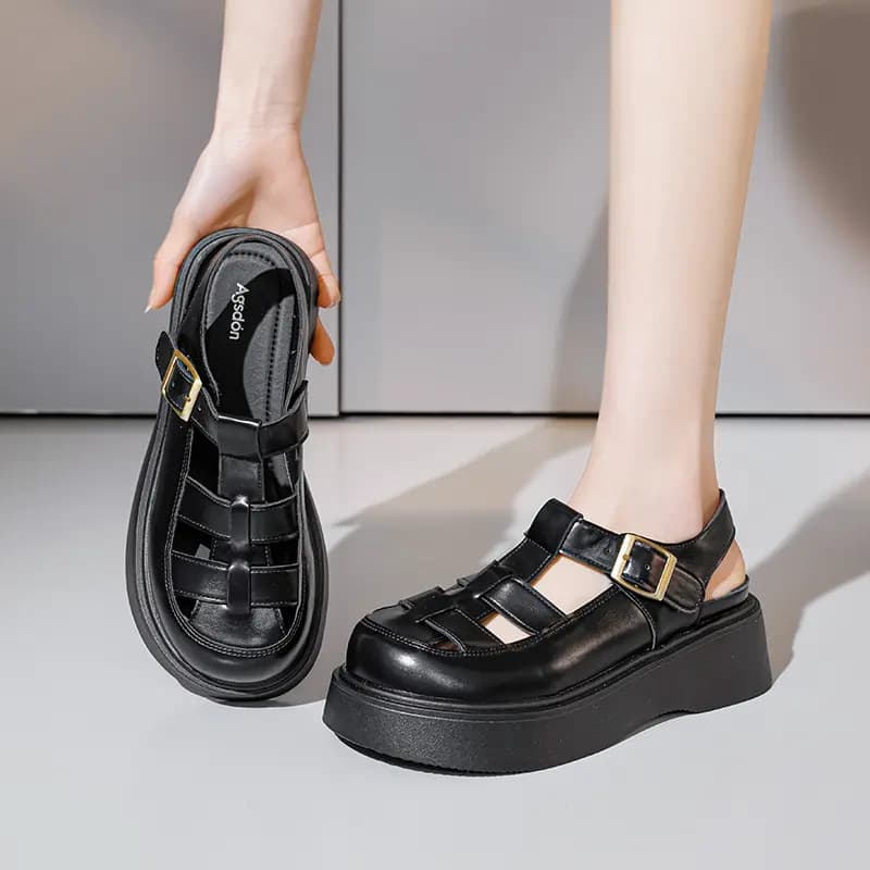 AGSDON Platforma Roman Sandal Qadın 10