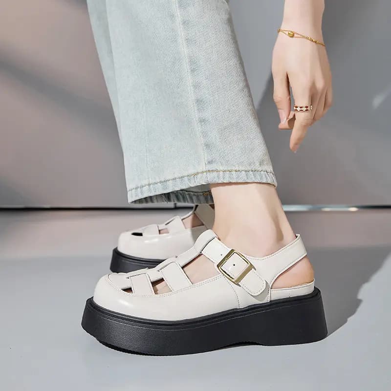 AGSDON Platforma Roman Sandal Qadın 6