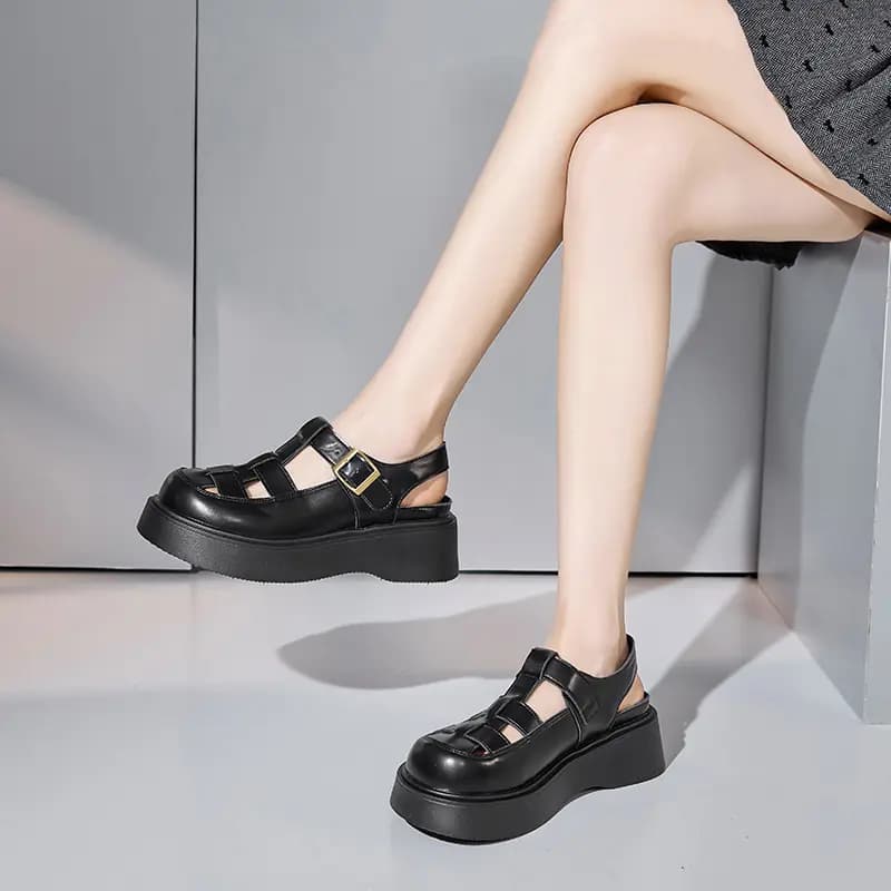 AGSDON Platforma Roman Sandal Qadın 9