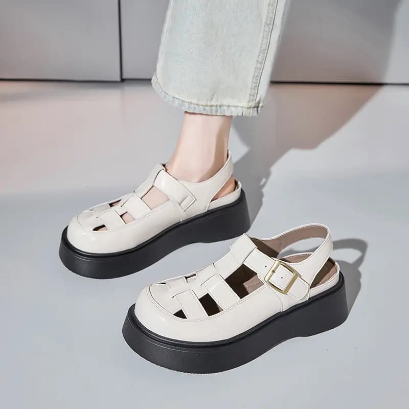 AGSDON Platforma Roman Sandal Qadın 5