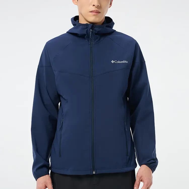 Columbia SS25 Outdoor Windproof Warm Comfortable Breathable Mountaineering Jacket Men's Navy Blue 3