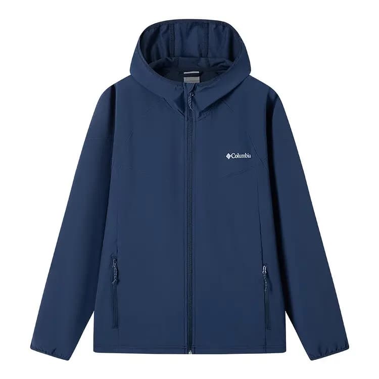 Columbia SS25 Outdoor Windproof Warm Comfortable Breathable Mountaineering Jacket Men's Navy Blue