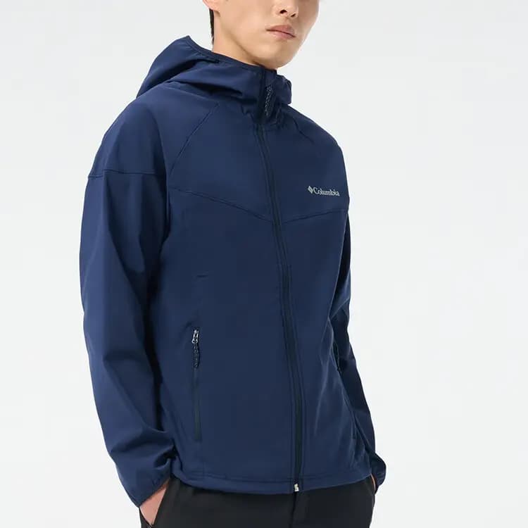Columbia SS25 Outdoor Windproof Warm Comfortable Breathable Mountaineering Jacket Men's Navy Blue 6