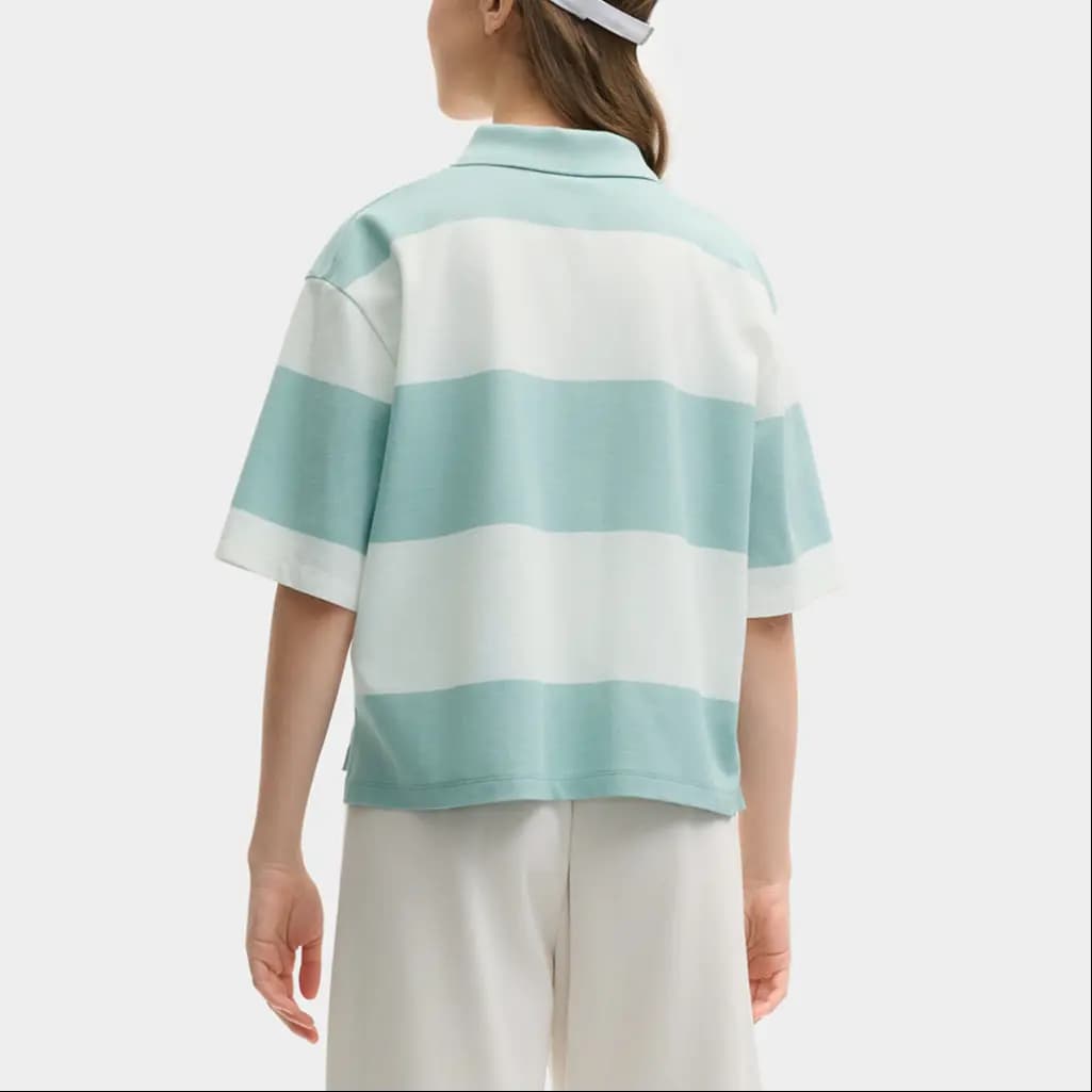 FILA x MAISON KITSUNE ORIGINALE Qadın Polo Köynəyi Boz-Yaşıl 6