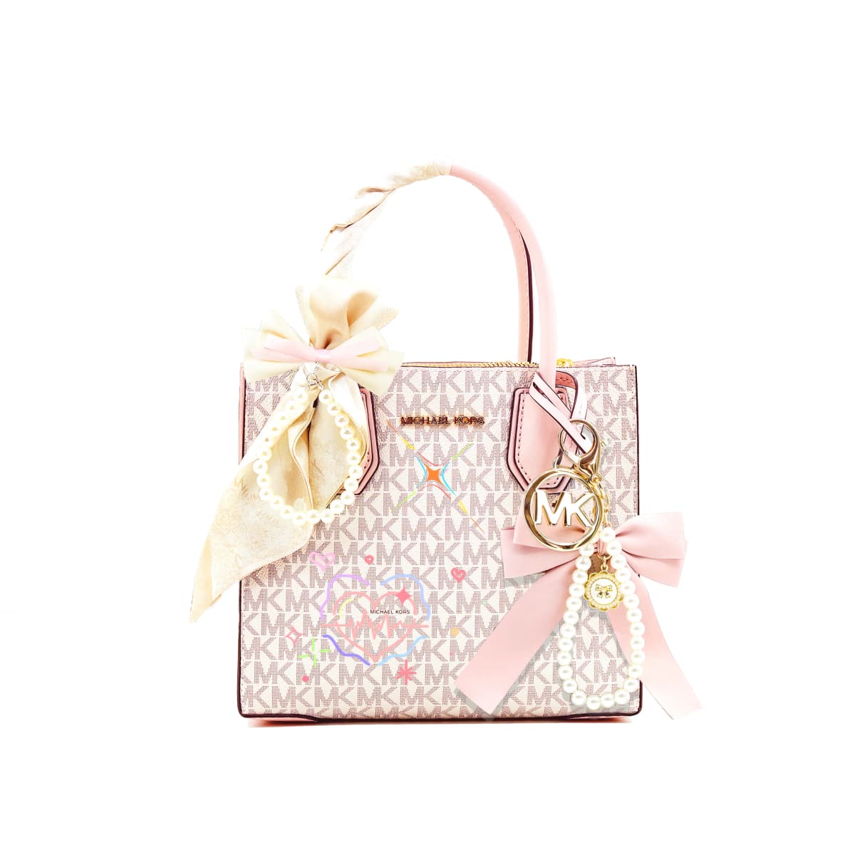 MICHAEL KORS KORS Dəri Çanta Unisex Açıq Çəhrayı