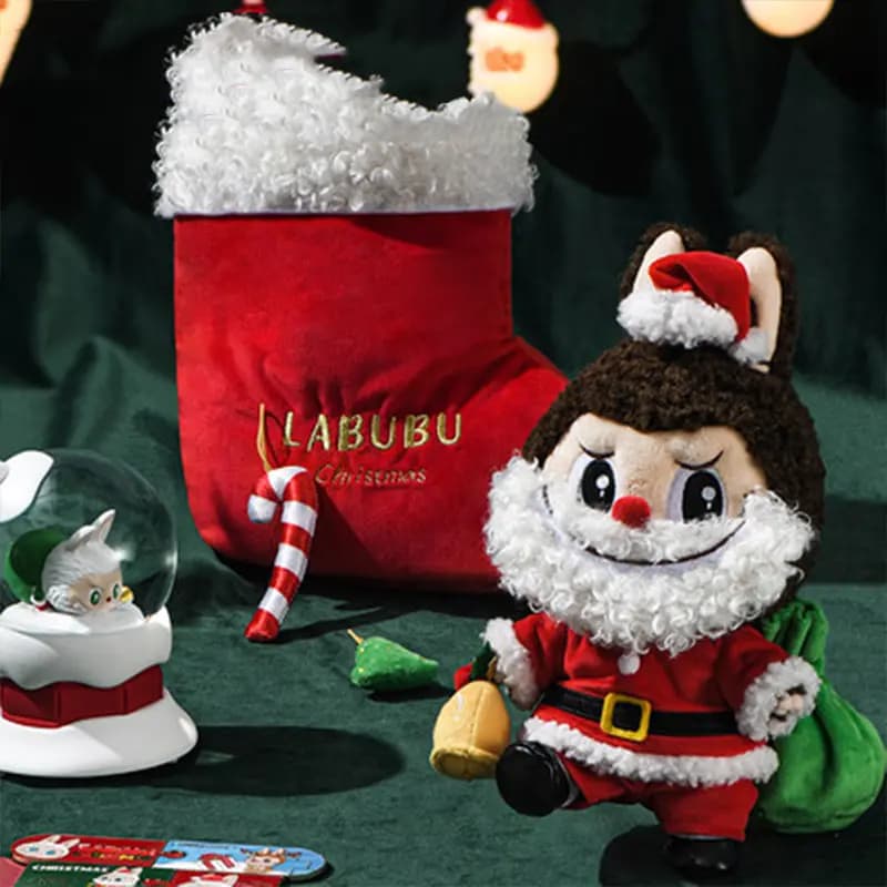 POP MART LABUBU Christmas Plush Box Dolls Plush Doll 29cm Height 2