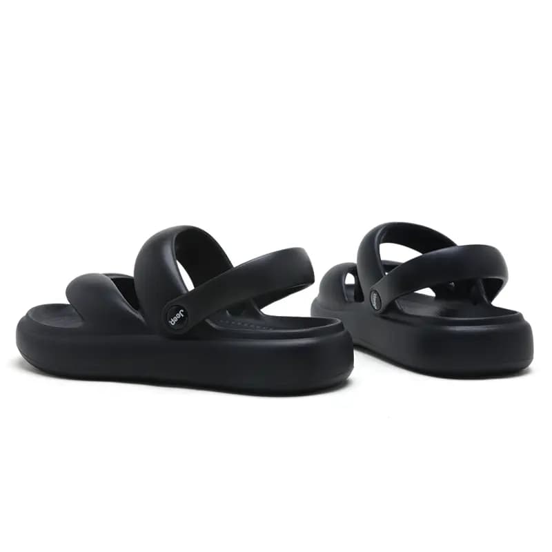 Jeep Fashion Trendy Flip Flops Unisex Black 4
