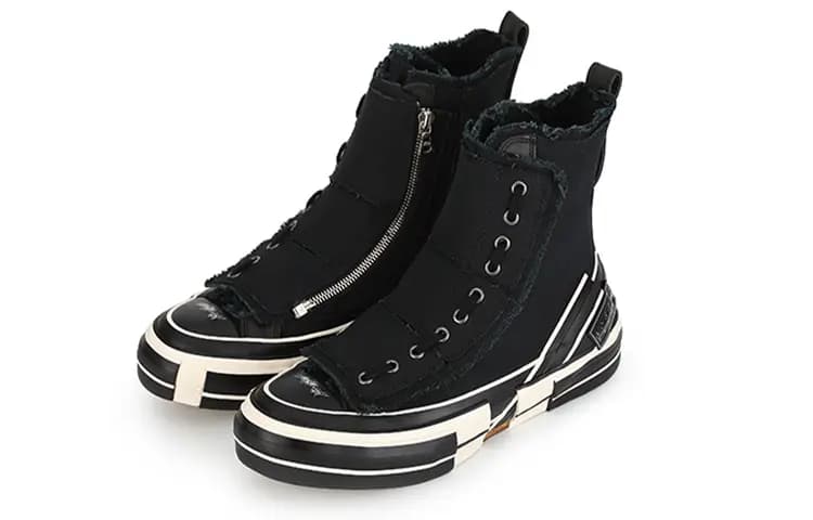 Yohji Yamamoto x VESSEL Unisex Kətan Ayaqqabı Qara 3