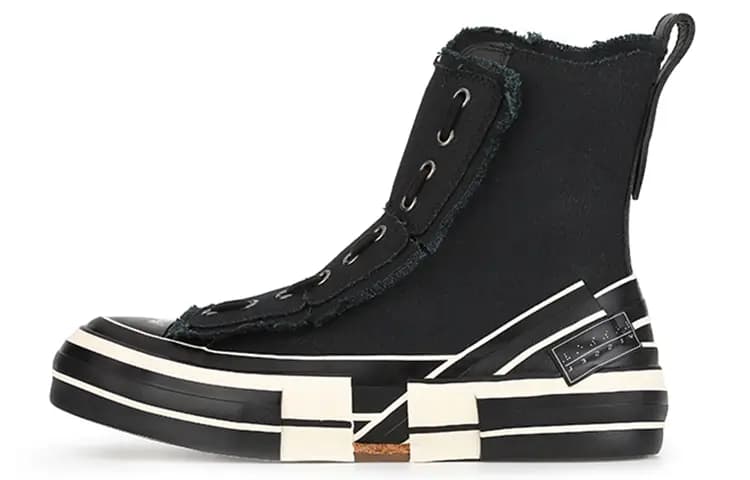 Yohji Yamamoto x VESSEL Unisex Kətan Ayaqqabı Qara