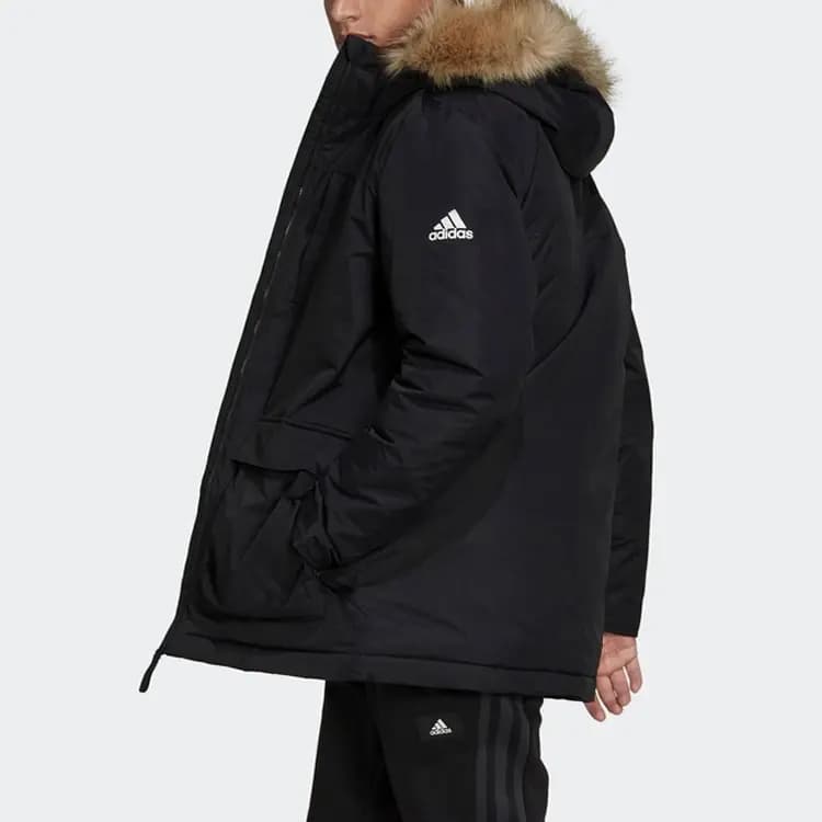 adidas Utilitas Kişi Puffer Pencək Qara 6